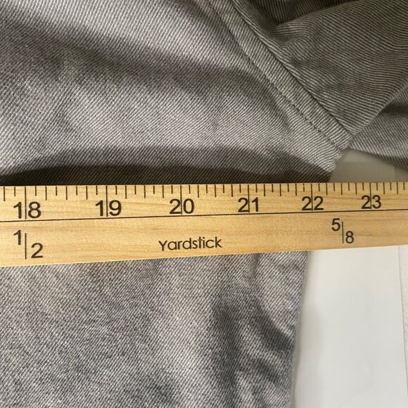 Eddie Bauer Classic Fit Shirt Mens Size M Gray Cotton Button Up Long Sleeves - Picture 7 of 10